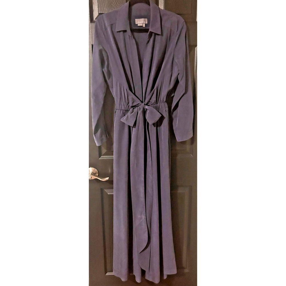 Anthropologie By Anthropologie Blue Jumpsuit Open Back Detail Wide‎ Leg size 10